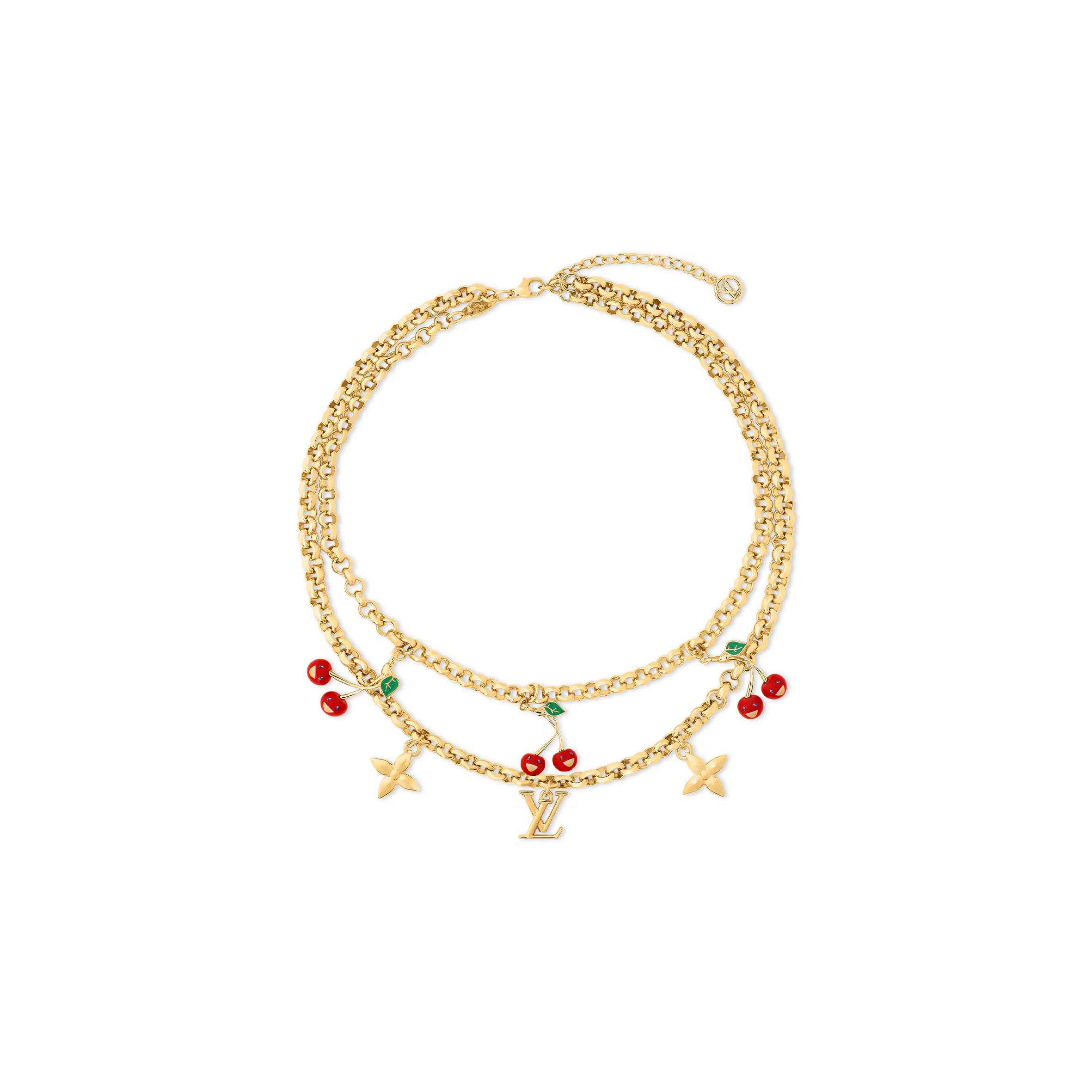 l0*is V*t0n murakami lv x tm cerise necklace m02804